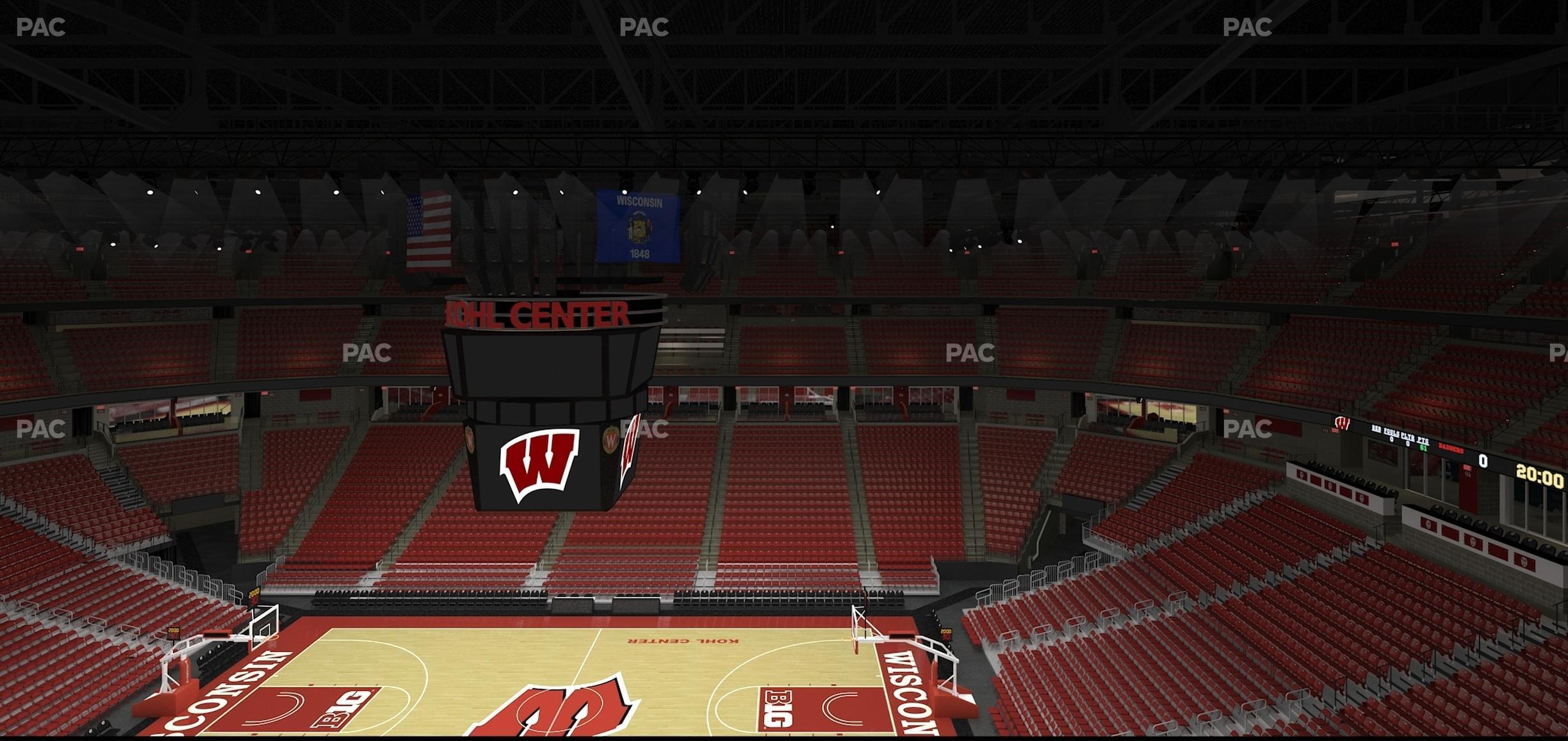 Seating view for Kohl Center Section 321