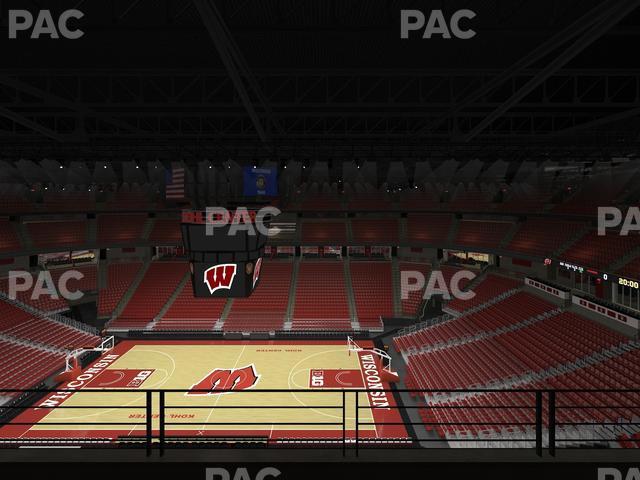 Seating view for Kohl Center Section 321