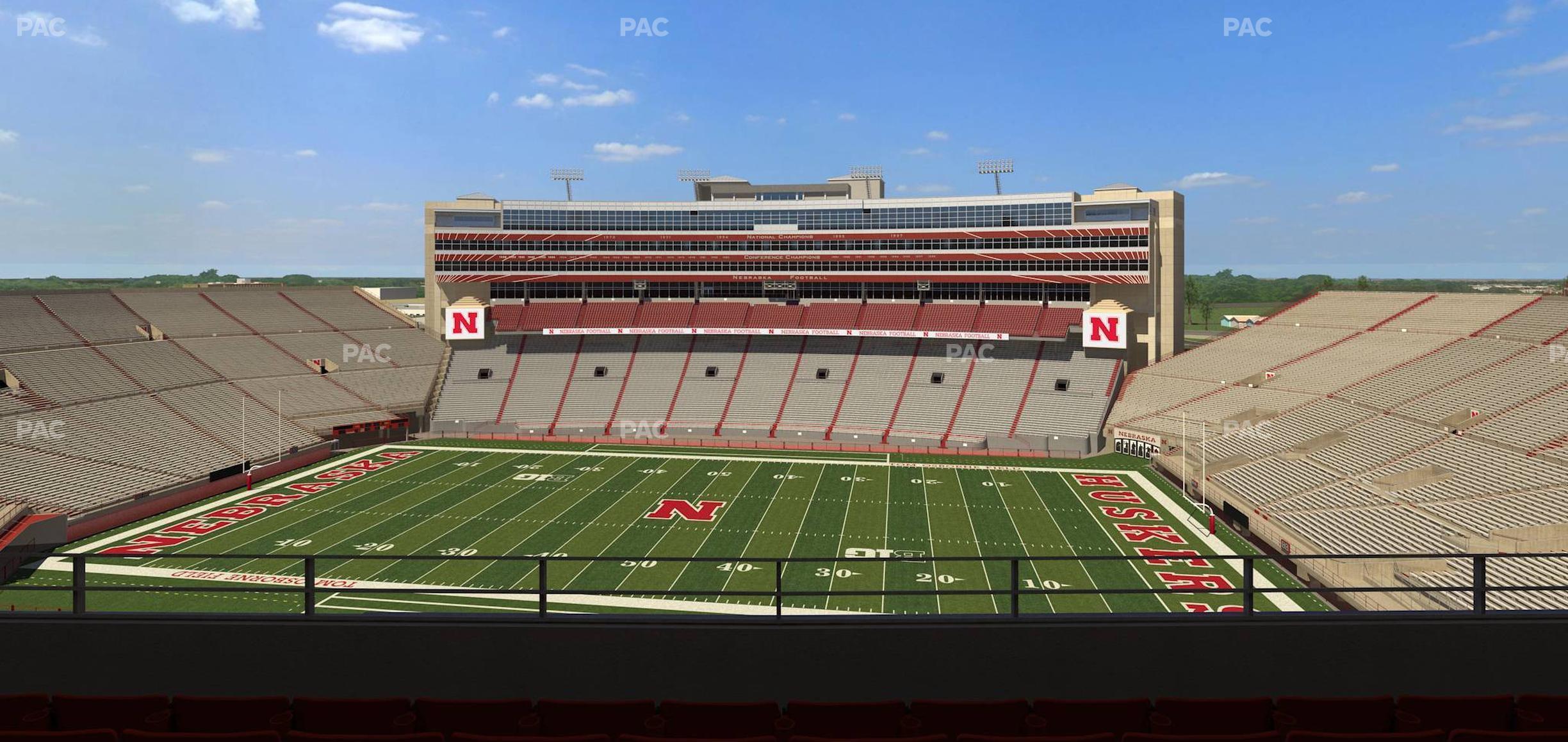 Seating view for Memorial Stadium Nebraska Section 405