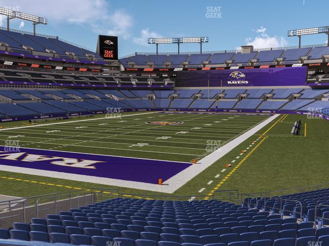 Seating view for M&T Bank Stadium Section 109