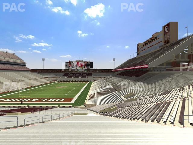 Seating view for Gaylord Family Oklahoma Memorial Stadium Section 15