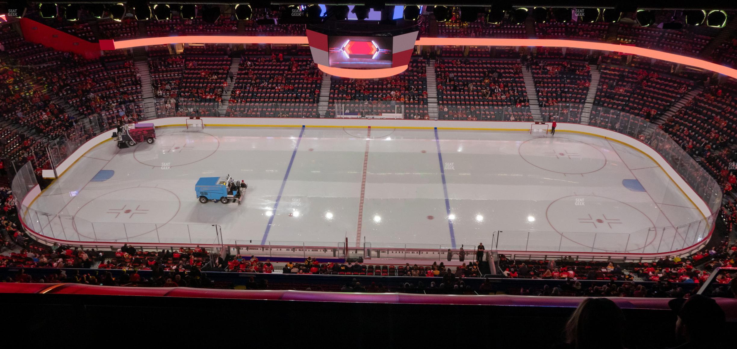 Seating view for Scotiabank Saddledome Section Press Level 14