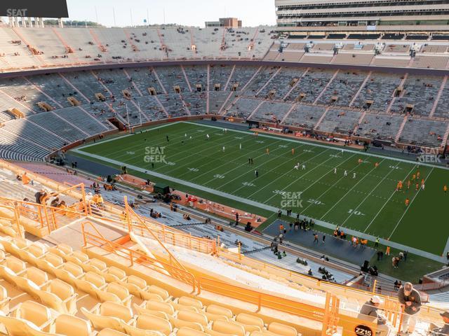 Seating view for Neyland Stadium Section Zz 15