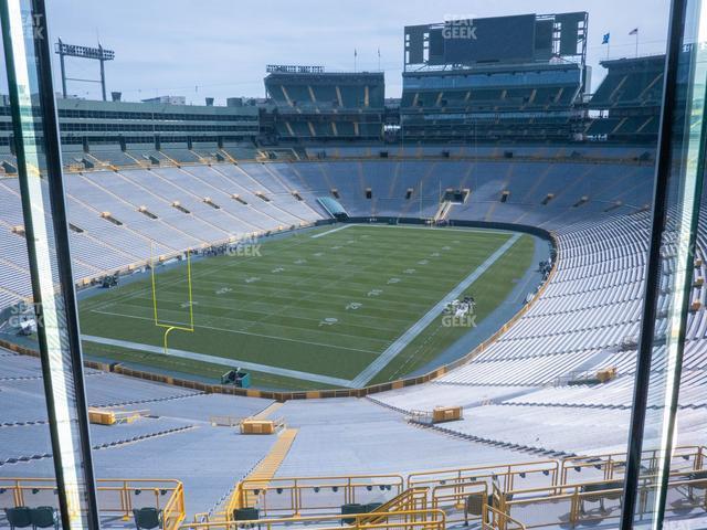 Seating view for Lambeau Field Section 476