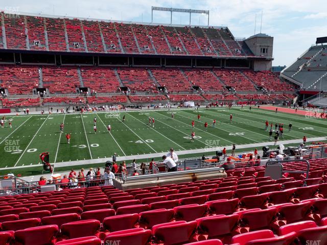 Seating view for Ohio Stadium Section Club 1