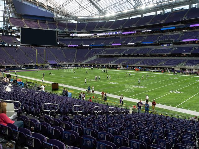 Seating view for U.S. Bank Stadium Section 105