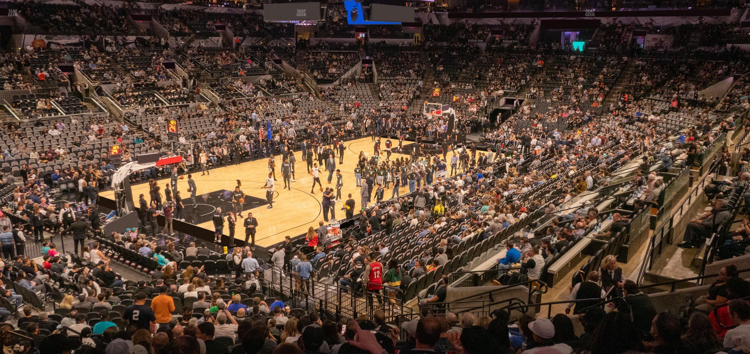 Seating view for Frost Bank Center Section 111