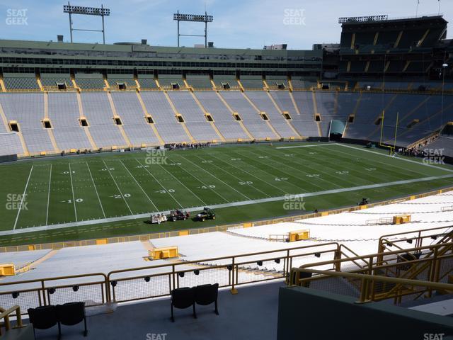 Seating view for Lambeau Field Section 320