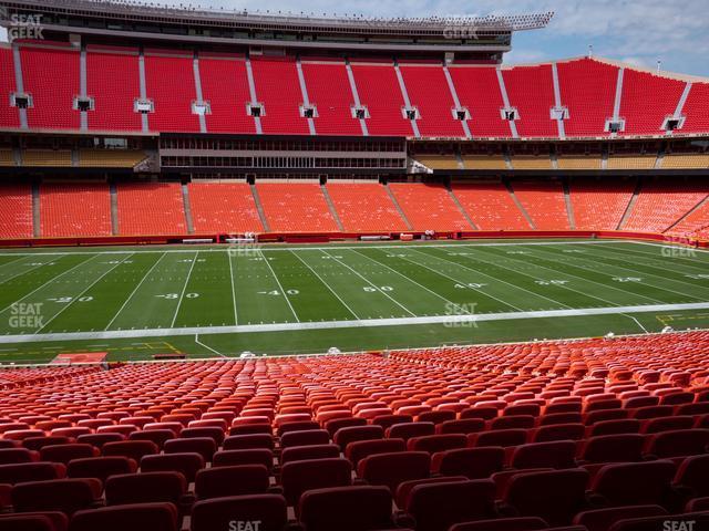 Seating view for GEHA Field at Arrowhead Stadium Section Ada 102