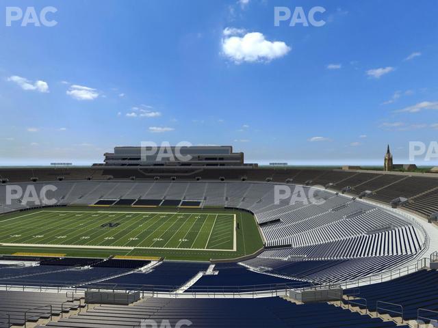 Seating view for Notre Dame Stadium Section Corbett Loge 703