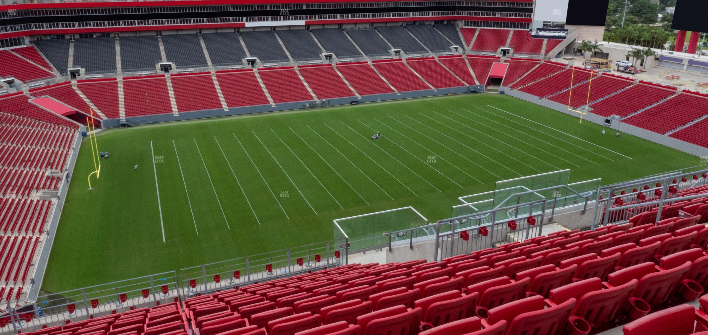 Seating view for Raymond James Stadium Section 307