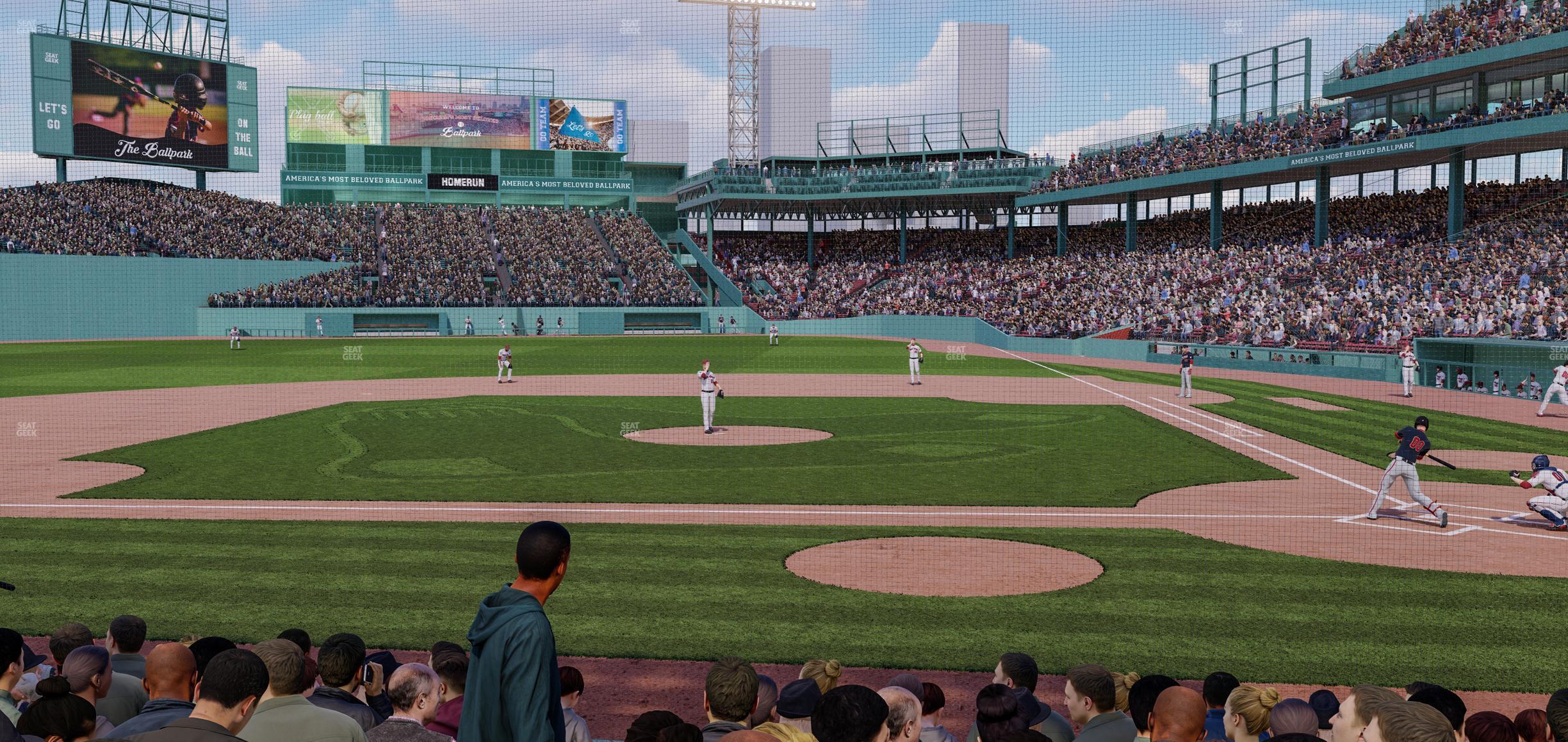 Seating view for Fenway Park Section Field Box 56