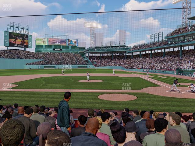 Seating view for Fenway Park Section Field Box 56