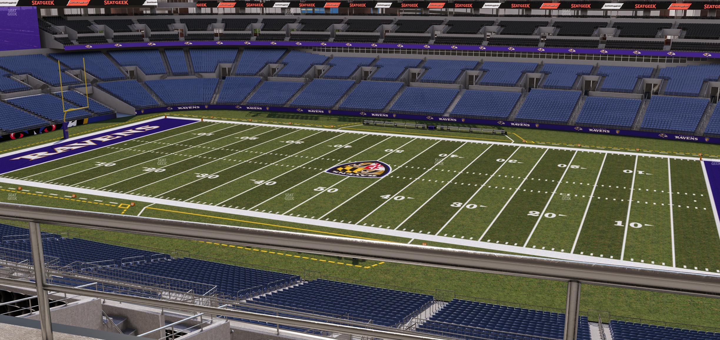 Seating view for M&T Bank Stadium Section Suite 407