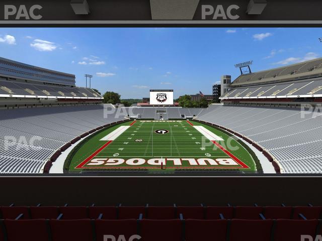 Seating view for Sanford Stadium Section East Upper Club 219