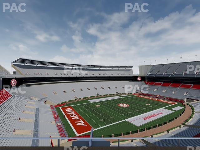 Seating view for Bryant Denny Stadium Section U 3 P