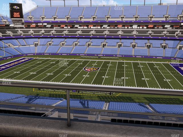 Seating view for M&T Bank Stadium Section Suite 436