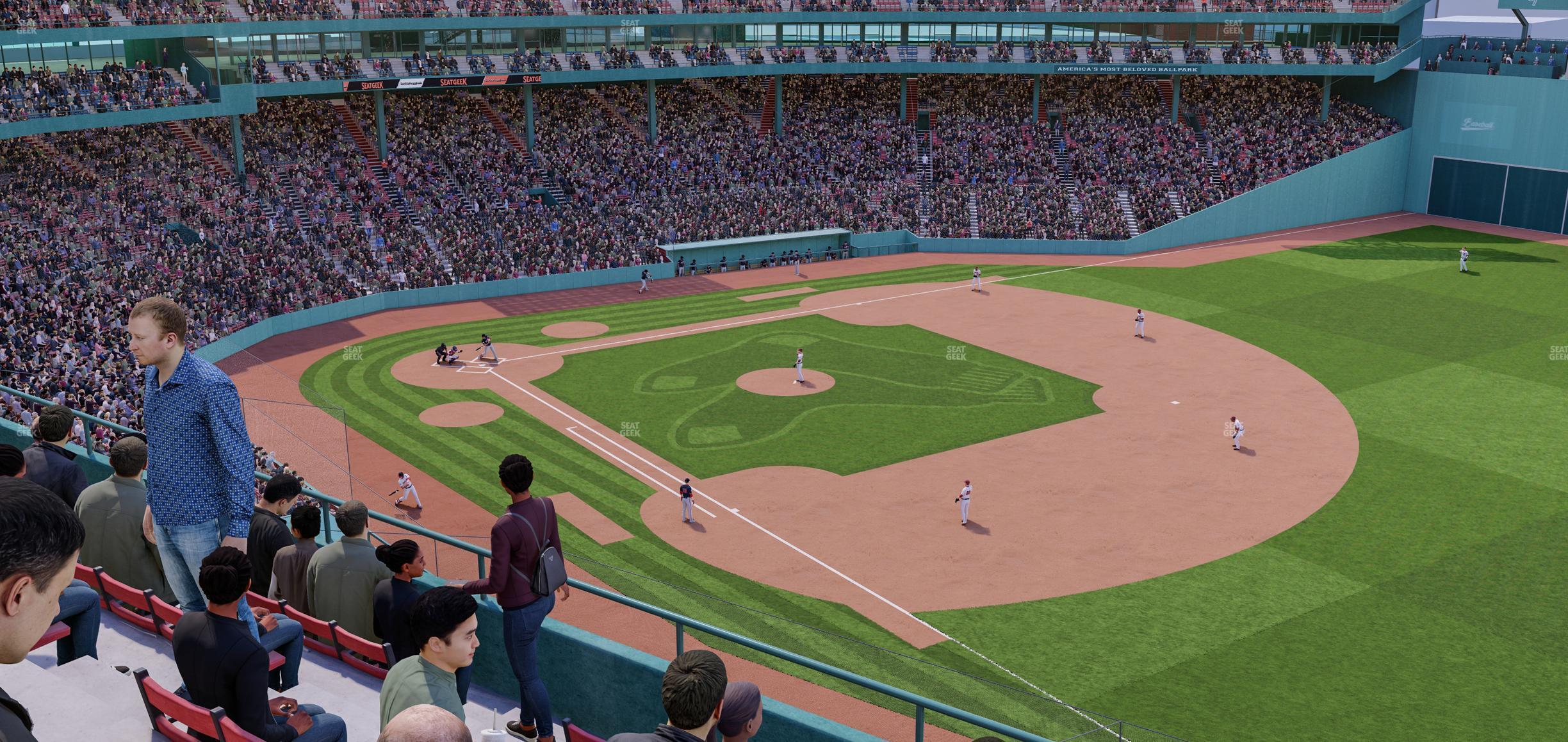 Seating view for Fenway Park Section Right Field Aura Pavilion Reserved 15