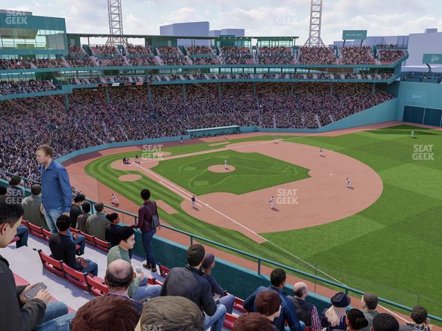 Seating view for Fenway Park Section Right Field Aura Pavilion Reserved 15