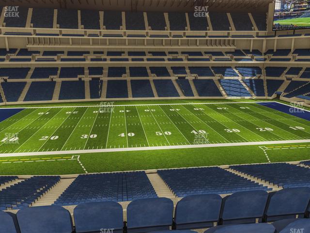 Seating view for Lucas Oil Stadium Section 341