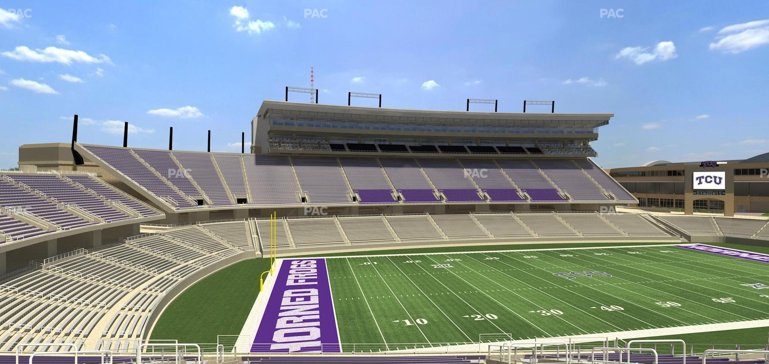 Seating view for Amon G. Carter Stadium Section 212