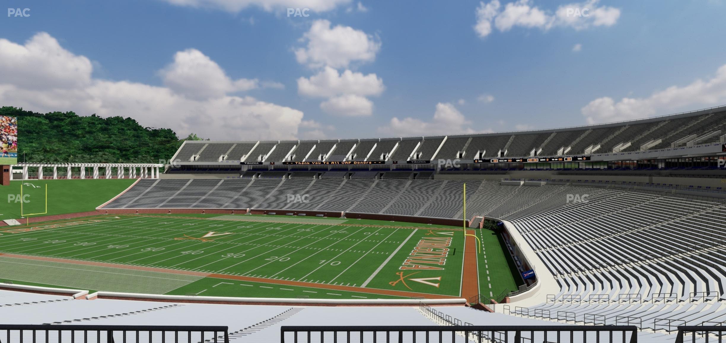 Seating view for Scott Stadium Section Loge 321