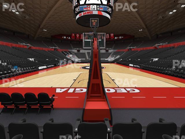 Seating view for Stegeman Coliseum Section Z