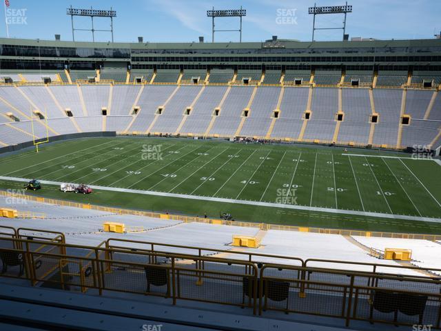 Seating view for Lambeau Field Section 328