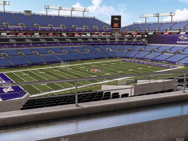 Seating view for M&T Bank Stadium Section Suite 328