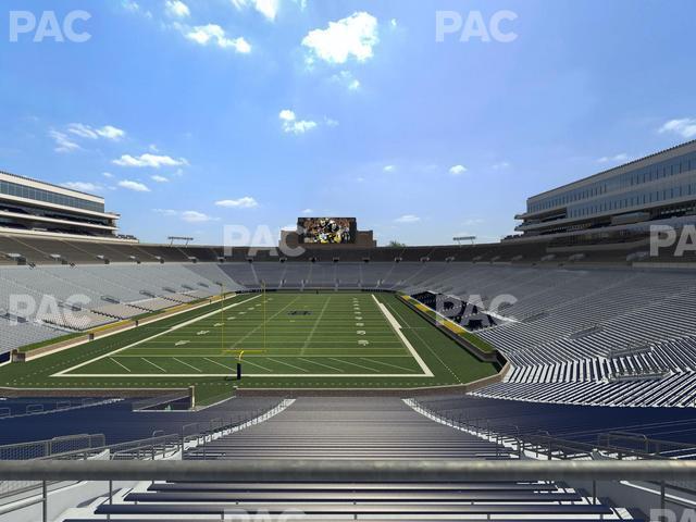 Seating view for Notre Dame Stadium Section 136