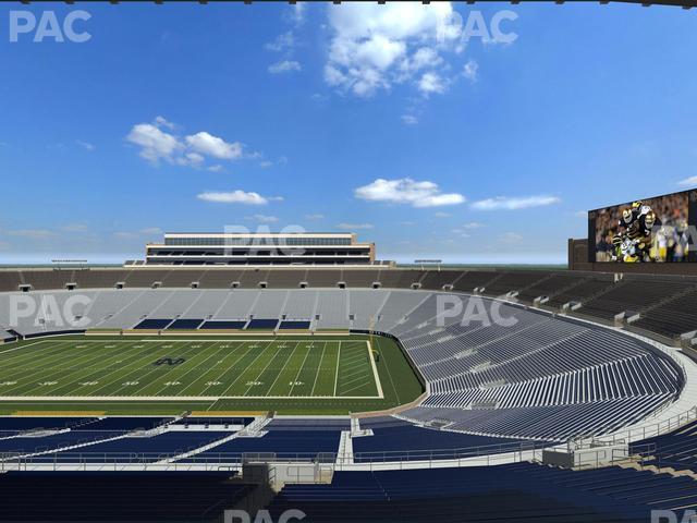 Seating view for Notre Dame Stadium Section Duncan Loge 723