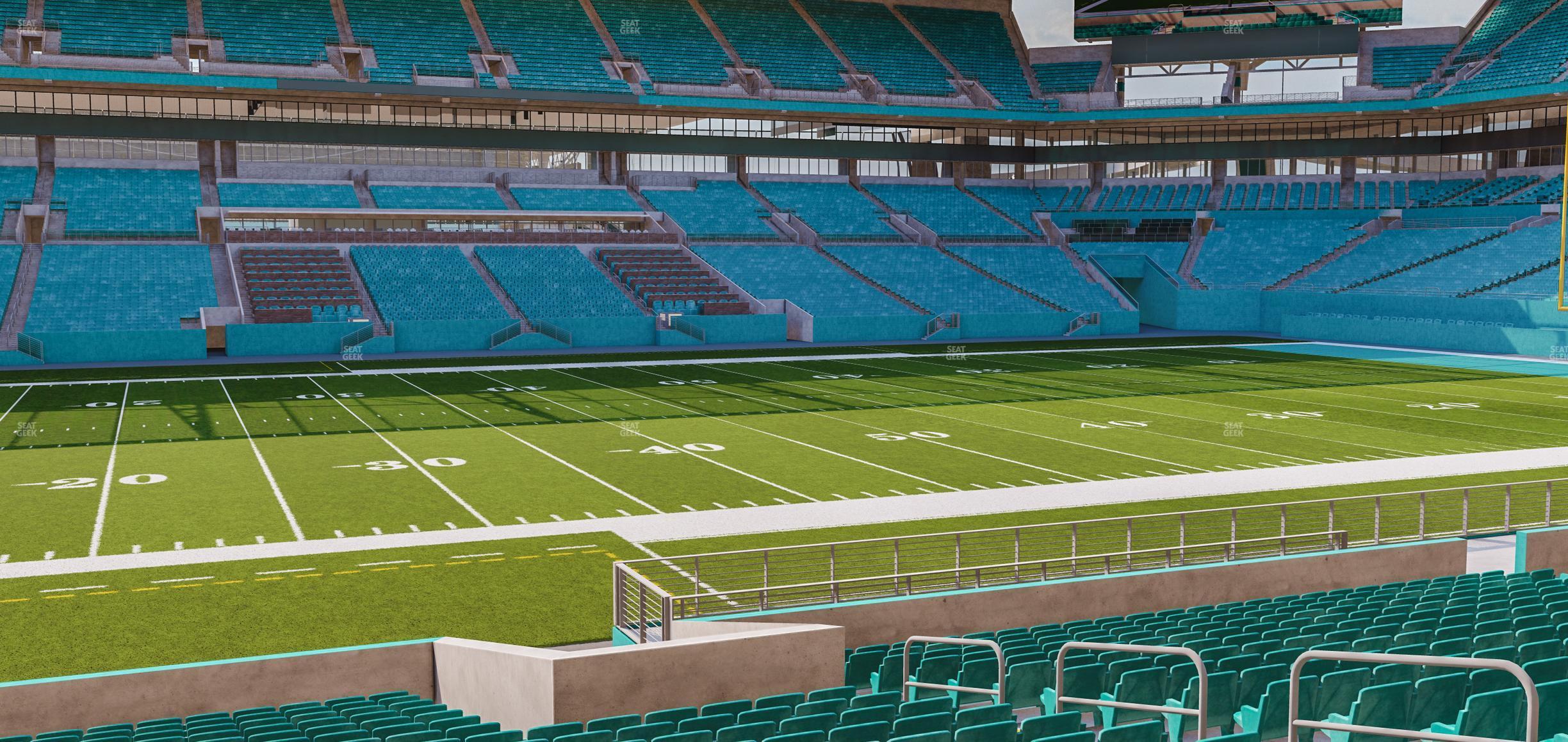 Seating view for Hard Rock Stadium Section 120