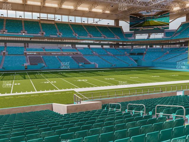 Seating view for Hard Rock Stadium Section 120