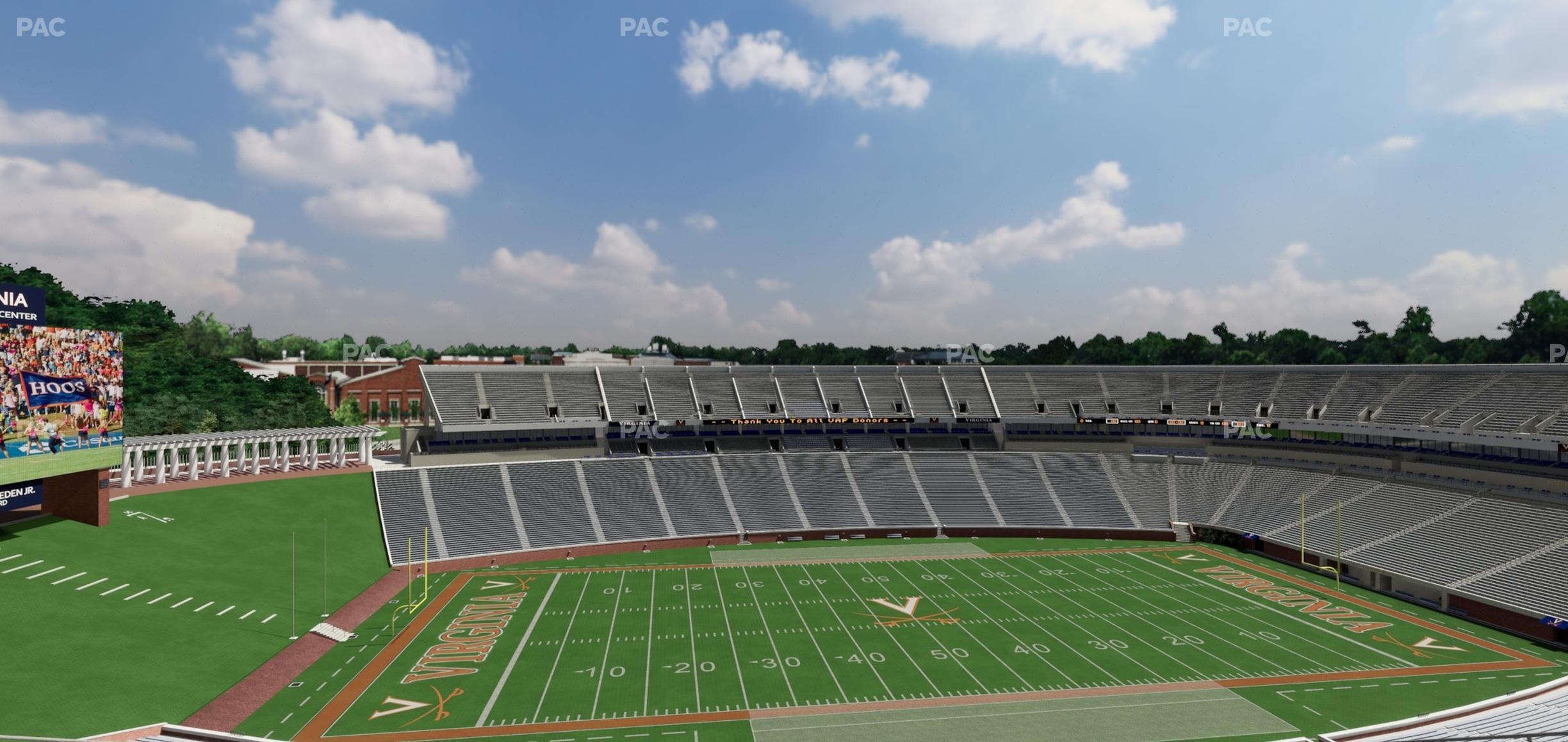 Seating view for Scott Stadium Section 535