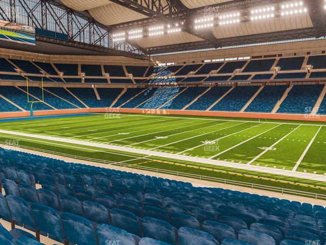 Seating view for Ford Field Section 109