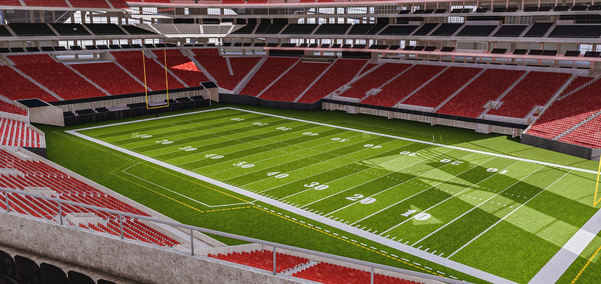 Seating view for Mercedes-Benz Stadium Section 205