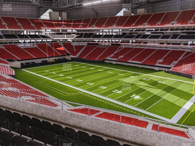 Seating view for Mercedes-Benz Stadium Section 205