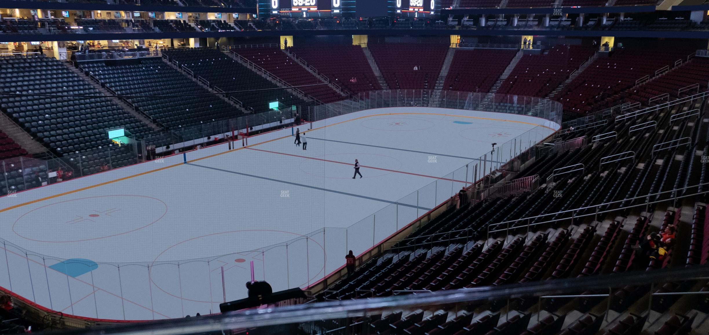 Seating view for Prudential Center Section Restaurant Ledge 1