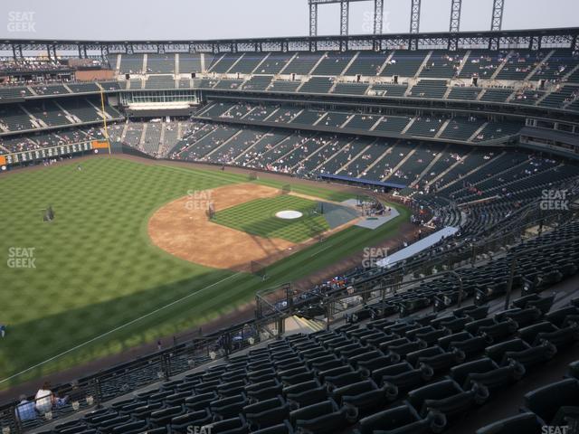 Seating view for Coors Field Section Upper 345