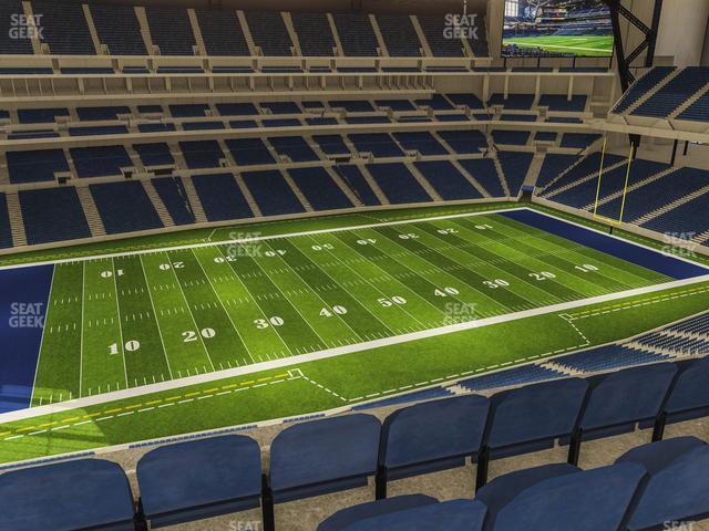 Seating view for Lucas Oil Stadium Section 516