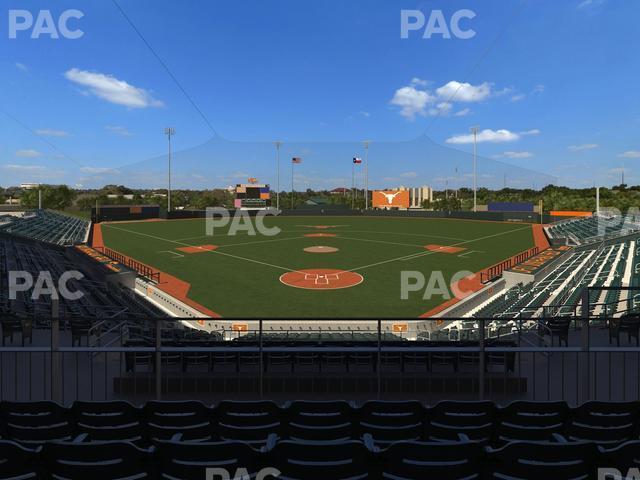 Seating view for UFCU Disch-Falk Field Section 106