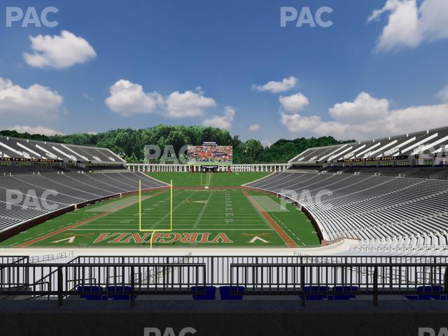 Seating view for Scott Stadium Section Loge 315