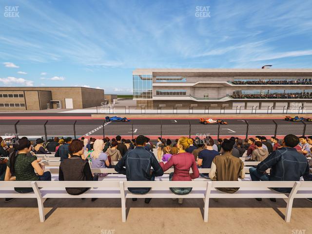 Seating view for Circuit of The Americas Section Main Grandstand Loge 2 B