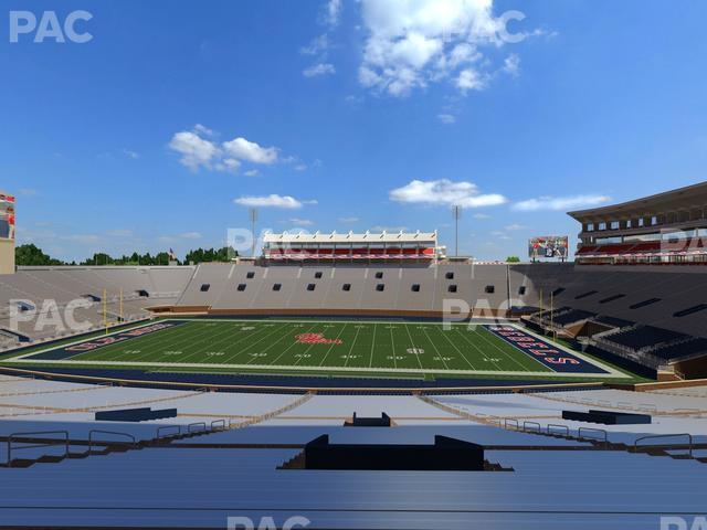 Seating view for Vaught Hemingway Stadium Section D