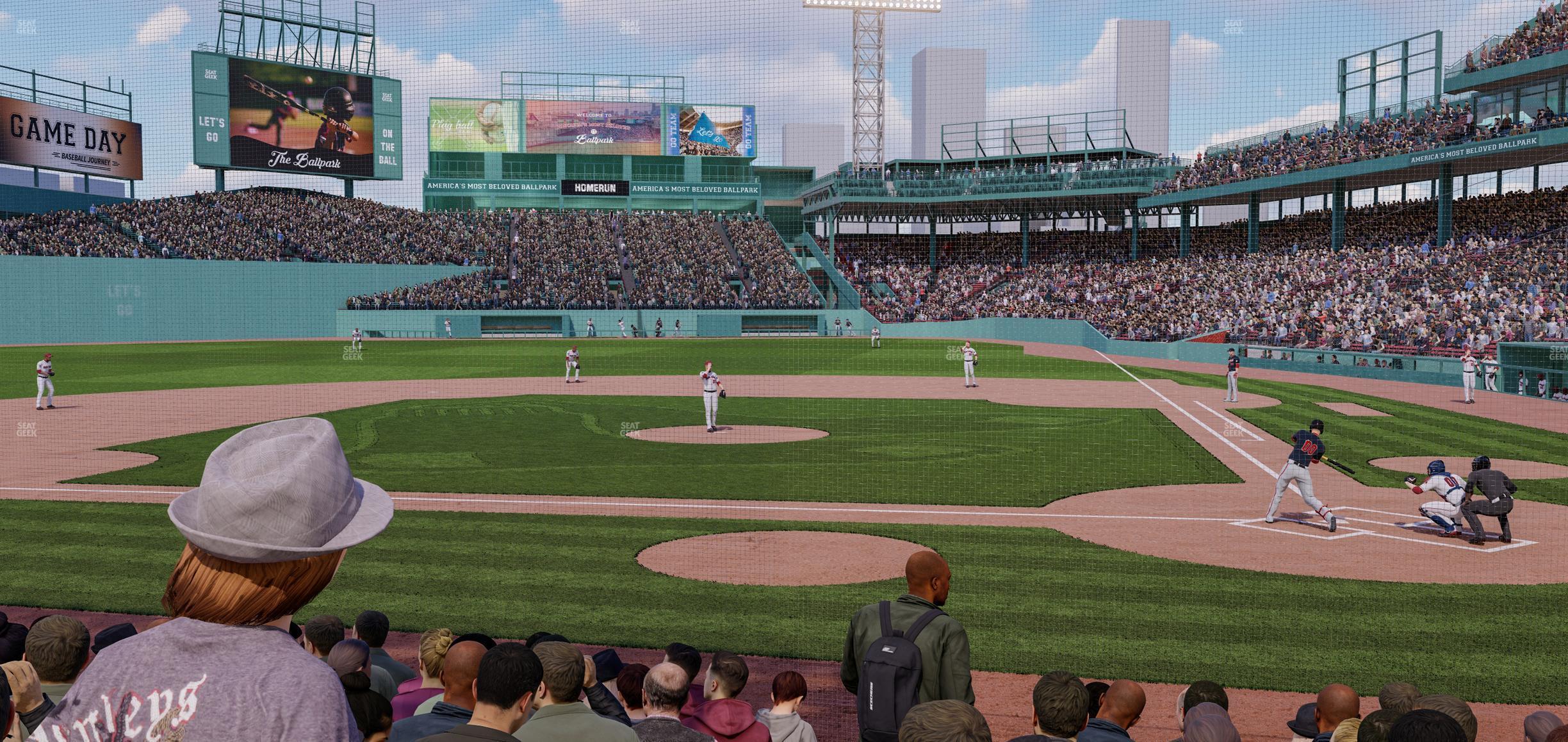 Seating view for Fenway Park Section Field Box 54