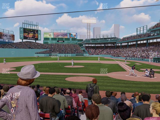 Seating view for Fenway Park Section Field Box 54