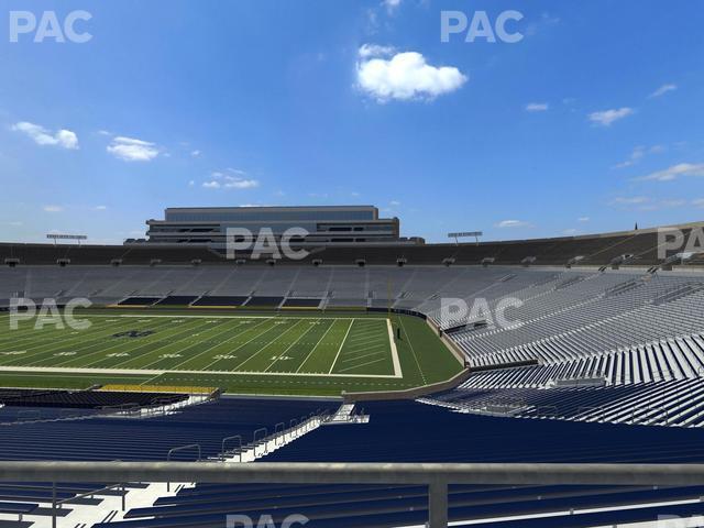 Seating view for Notre Dame Stadium Section 107