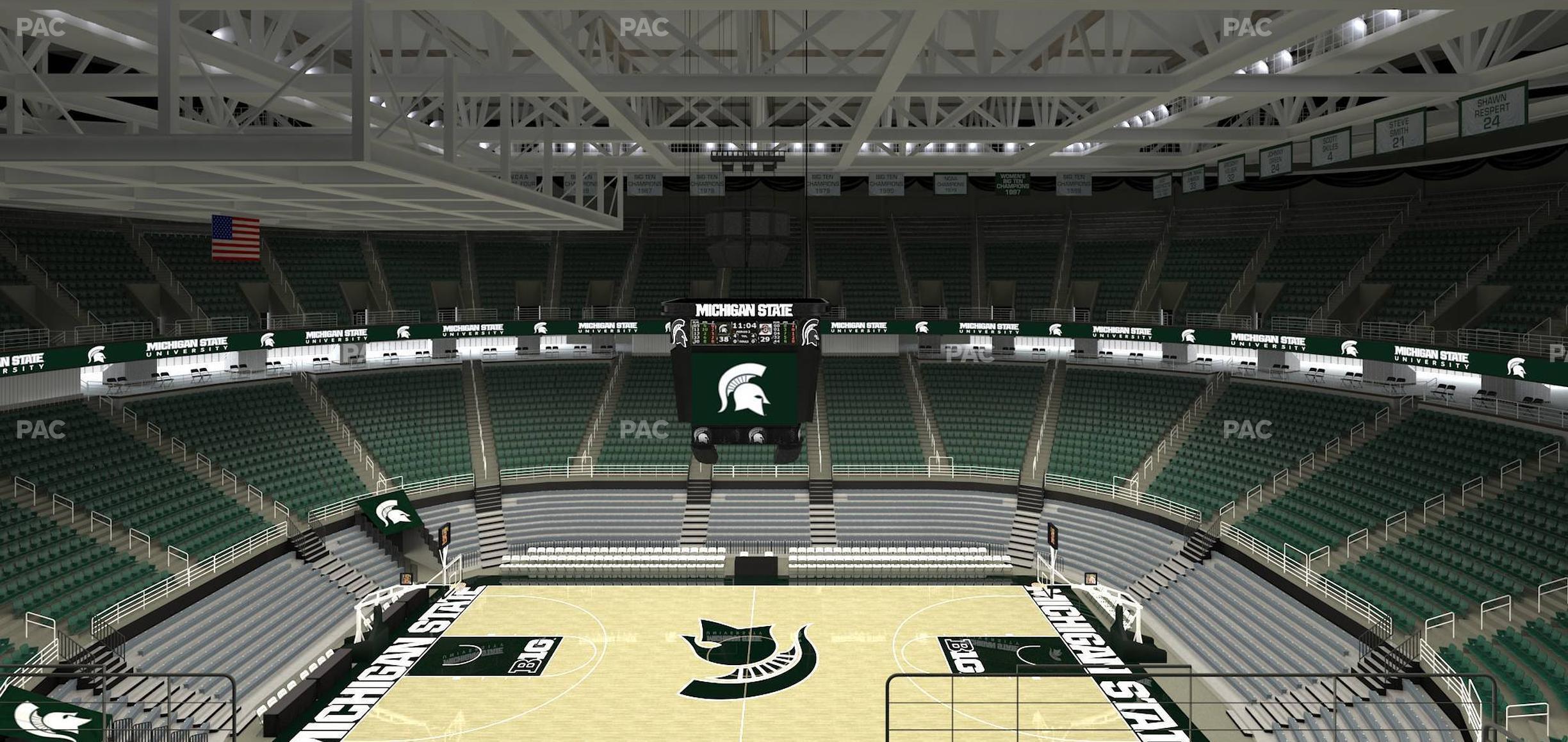 Seating view for Jack Breslin Student Events Center Section 209