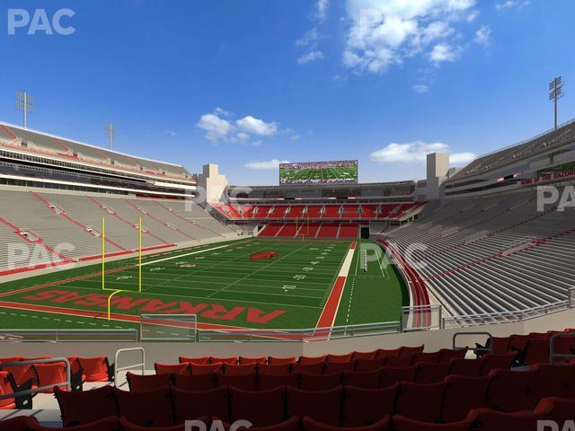 Seating view for Razorback Stadium Section 110