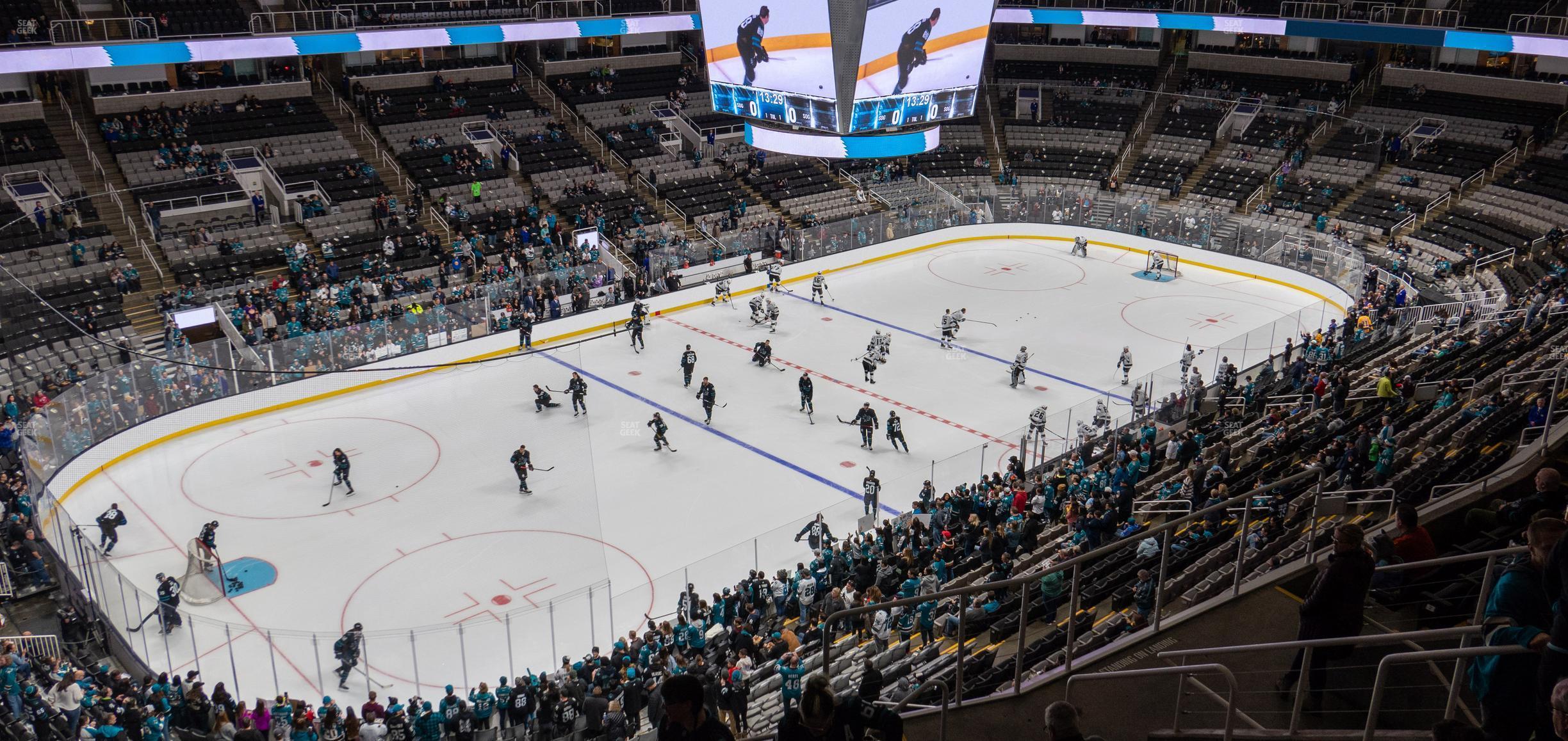 Seating view for SAP Center at San Jose Section 217